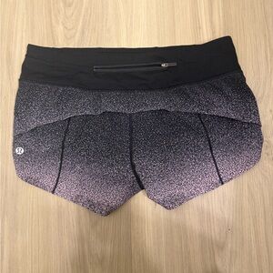 Lululemon Black and Pink Gradient Women's Shorts